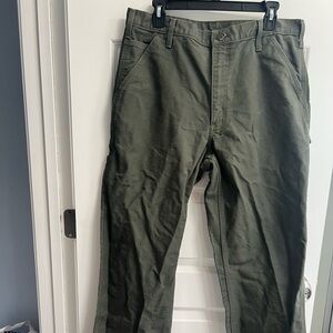 Carhartt Green Cargo Pants Relaxed Fit